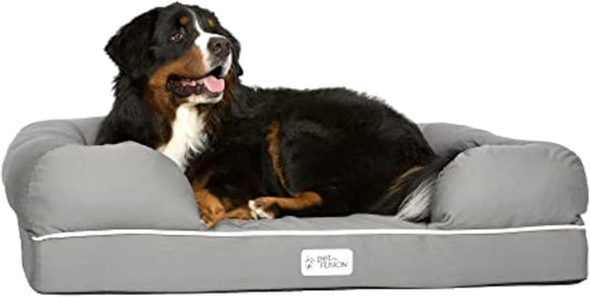 Ultimate Dog Bed, Orthopedic Memory Foam, Multiple Sizes and Colors, Medium Firmness Pillow, Waterproof Liner, YKK Zippers, Breathable 35% Cotton Cover