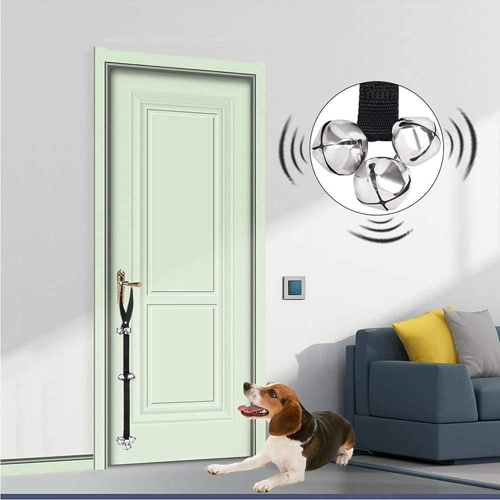 Dog Bell Premium Potty Training Big Dog Bells Adjustable Dog Doorbell for Potty Training Your Puppy Easily - Premium Quality - 7 Extra Super Loud Dog Doorbells